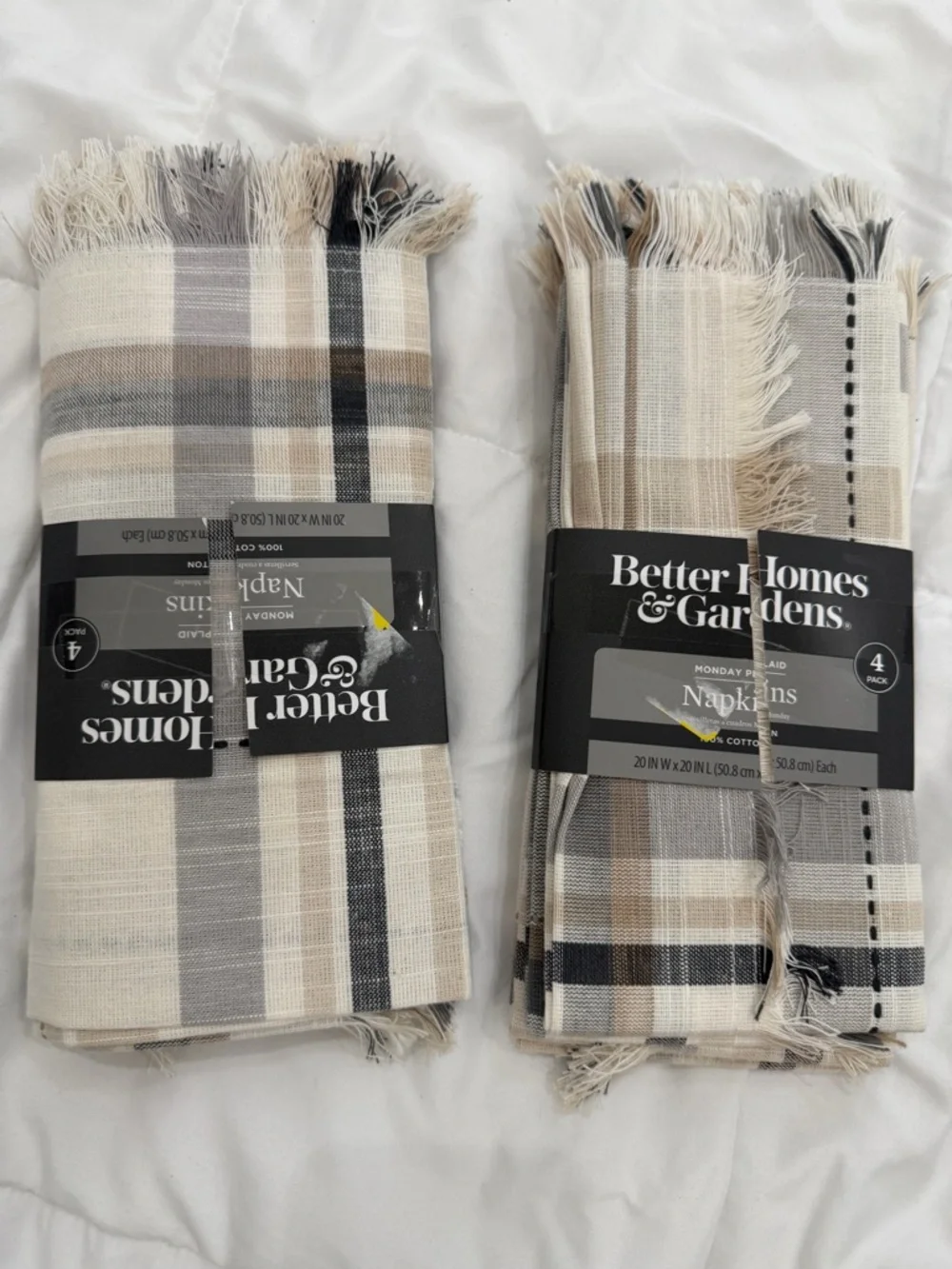 Better Homes & Gardens Fabric Napkins 2 pack of 4